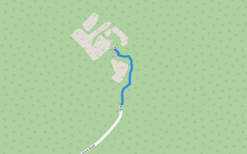 Summit Walking Track walking route map in Beechworth