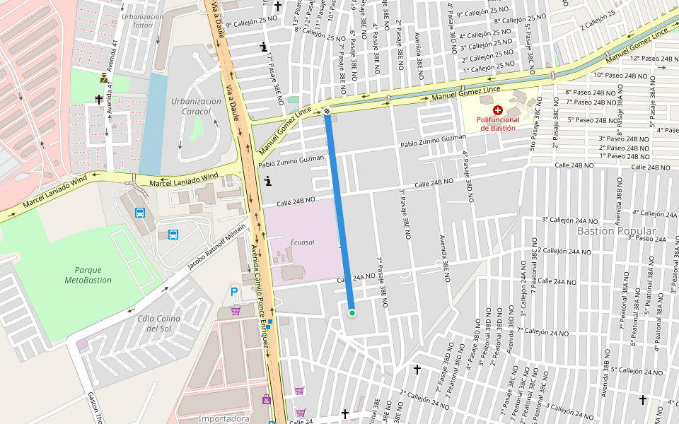 10° Pasaje 38e No walking route map in Olmedo Arroba