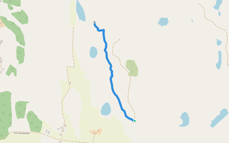 Metsäkoivulan polku walking route map in Pajula