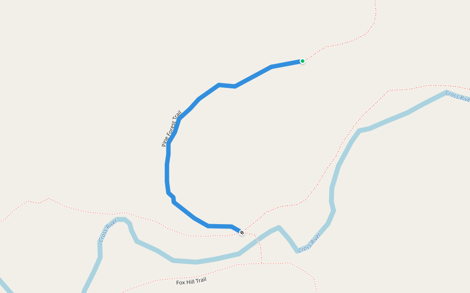 Pine Forest Trail walking route map in Cross River
