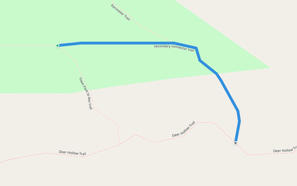 secondary connector trail walking route map in Cross River