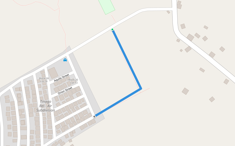 Bel-Air Subd. Shortcut walking route map in Iligan City