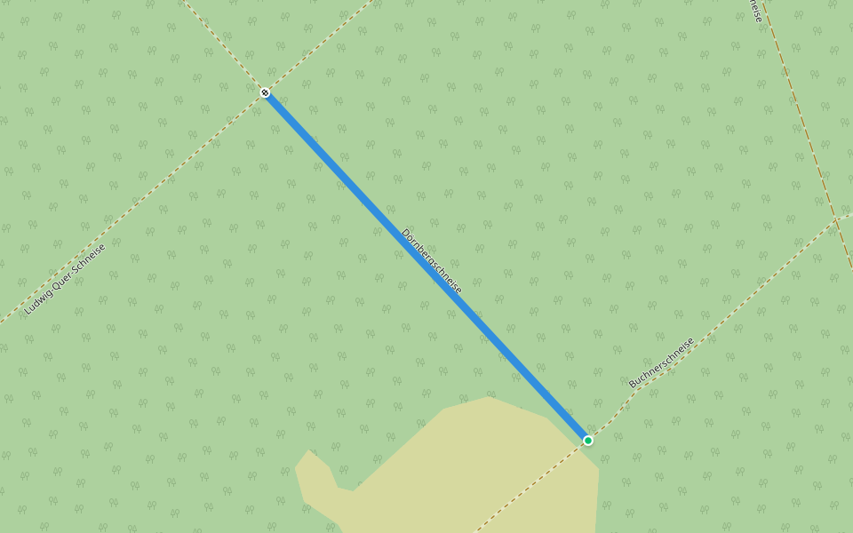 Dörnbergschneise walking route map in Viernheim