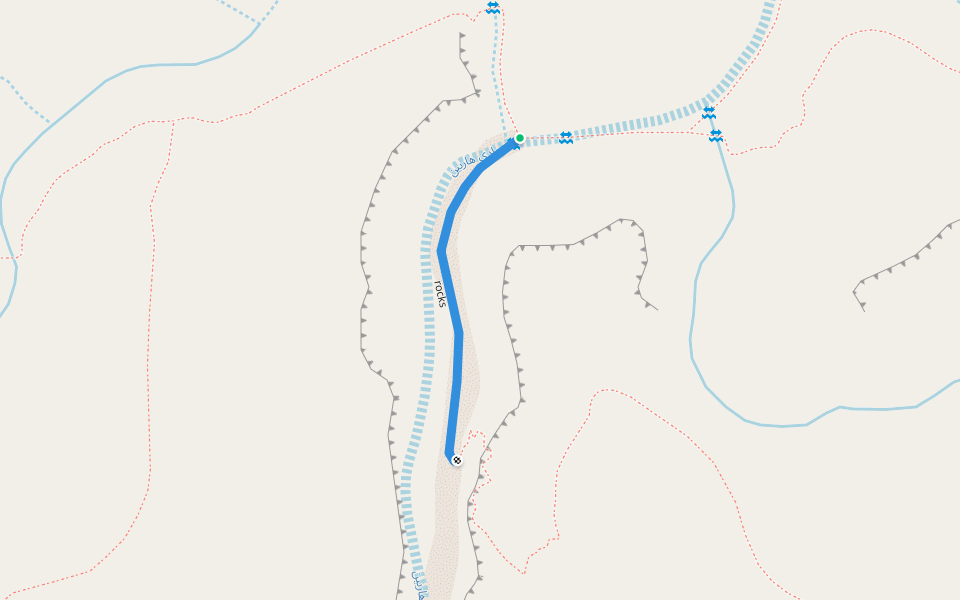 rocks walking route map in البطحاء