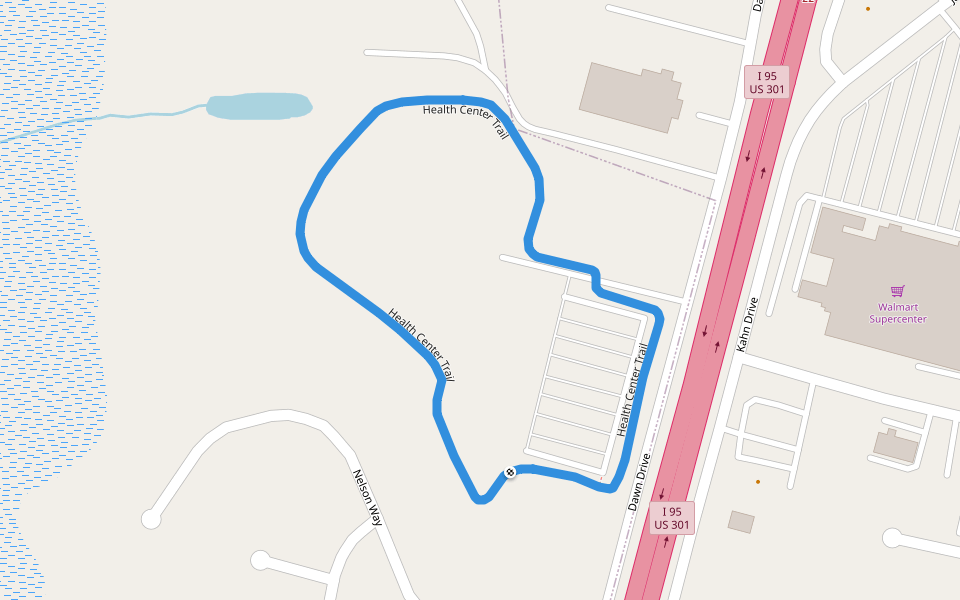 Health Center Trail Walking and Running Lumberton, North Carolina Pacer