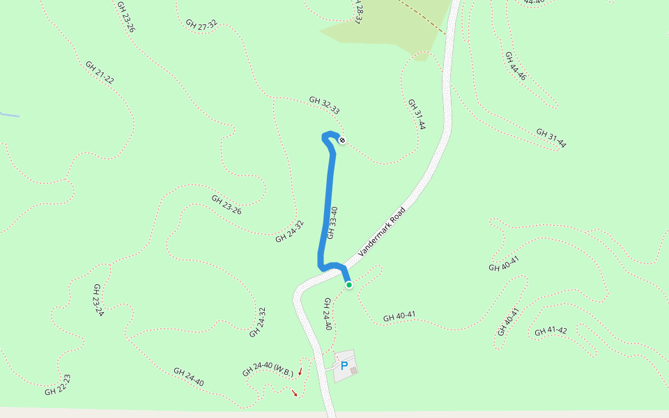 GH 33-40 walking route map in Bellaire