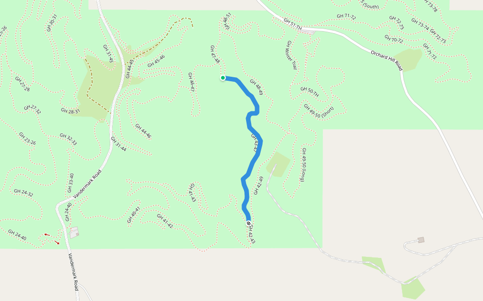GH 43-47 walking route map in Bellaire