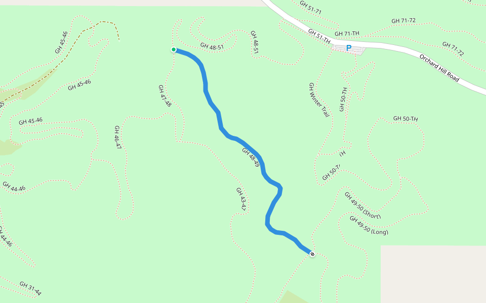 GH 48-49 walking route map in Bellaire