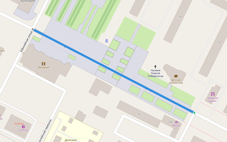 улица Ленина walking route map in Stroitel