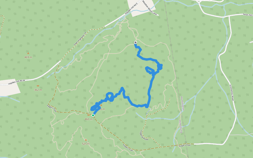 Passing the Horizon walking route map in Hinesburg