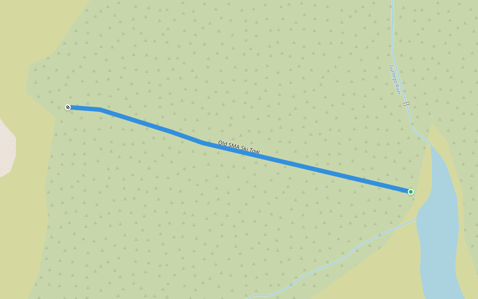 Old SMA Ski Tow walking route map in Munyang