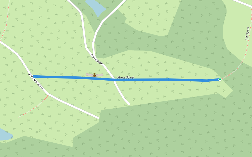 Aireys Street walking route map in Lorne