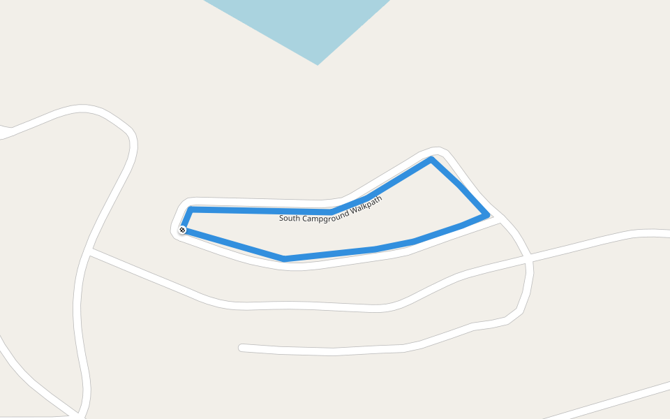 South Campground Walkpath walking route map in Conchas
