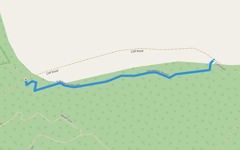 Stairway to Heaven walking route map in Tabbimoble