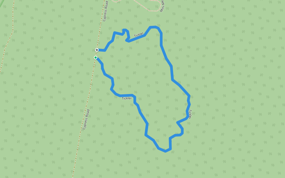 Tickler walking route map in Tabbimoble