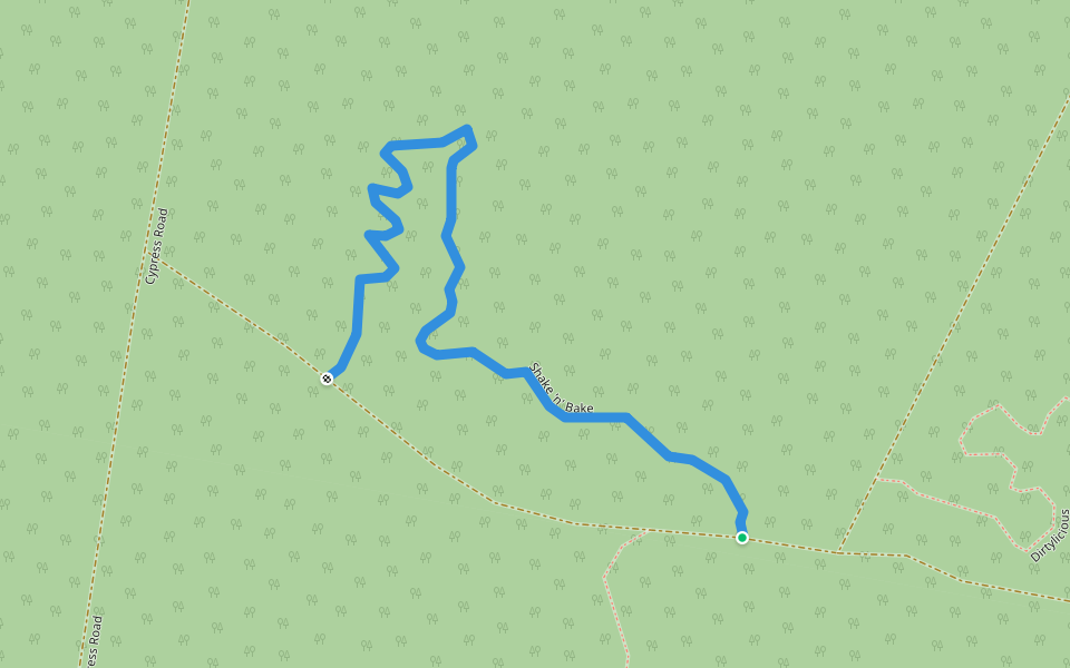 Shake 'n' Bake walking route map in Tabbimoble
