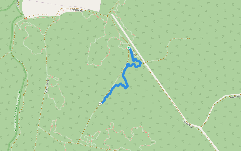 Big Day Out walking route map in Tabbimoble