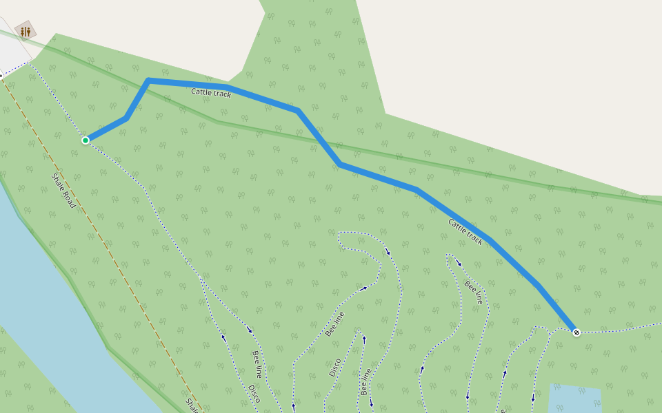 Shale Track walking route map in Latrobe