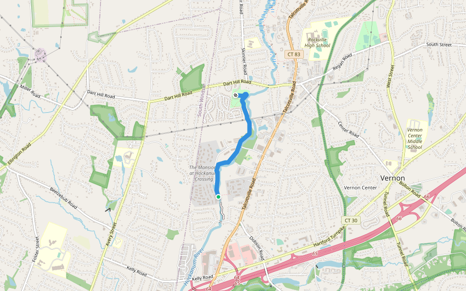 Stone Dust Trail Hiking Vernon, Connecticut Pacer