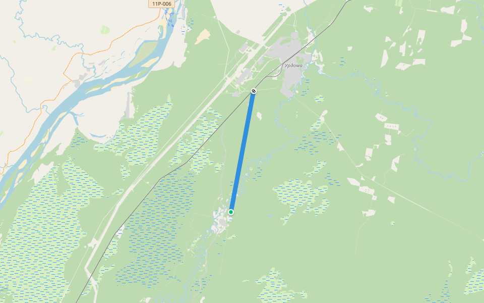 леп ? walking route map in Vandysh