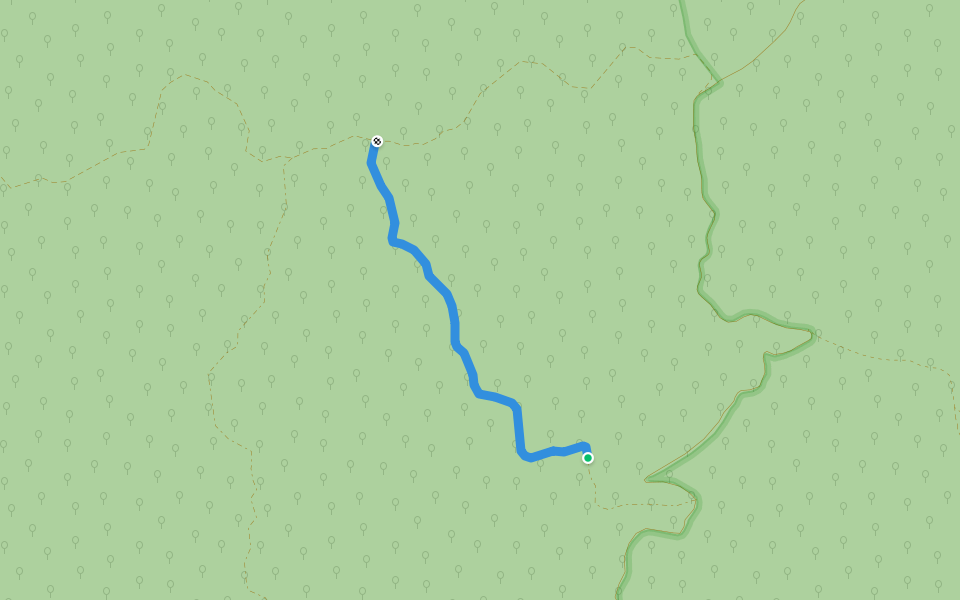 Halloran Track walking route map in Cobbannah