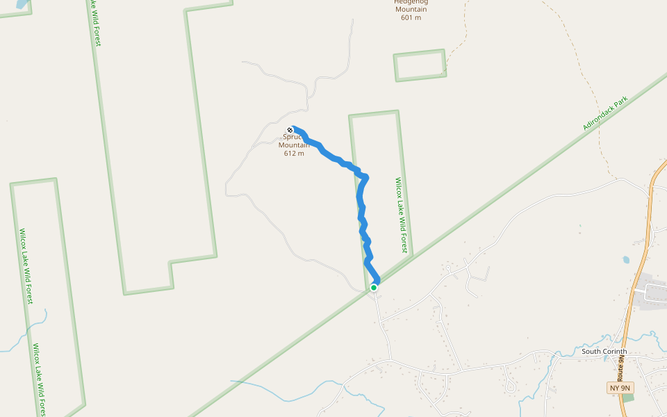 Spruce Mountain Trail Hiking Porter Corners, New York Pacer