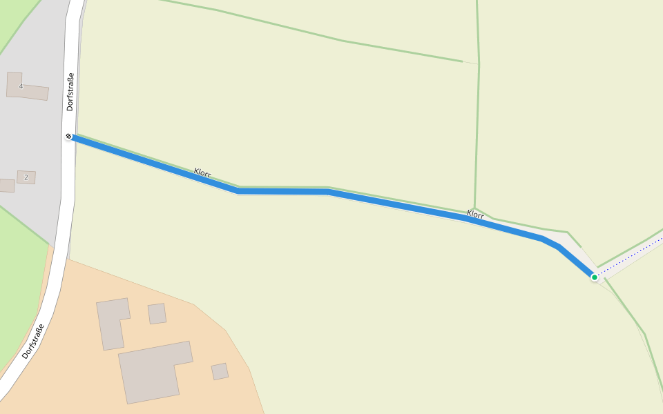 Klorr walking route map in Kronsgaard