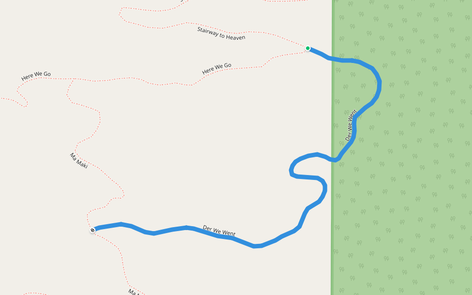 Der We Went walking route map in Copper Harbor