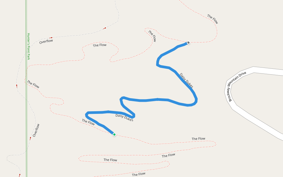 Daisy Dukes walking route map in Copper Harbor