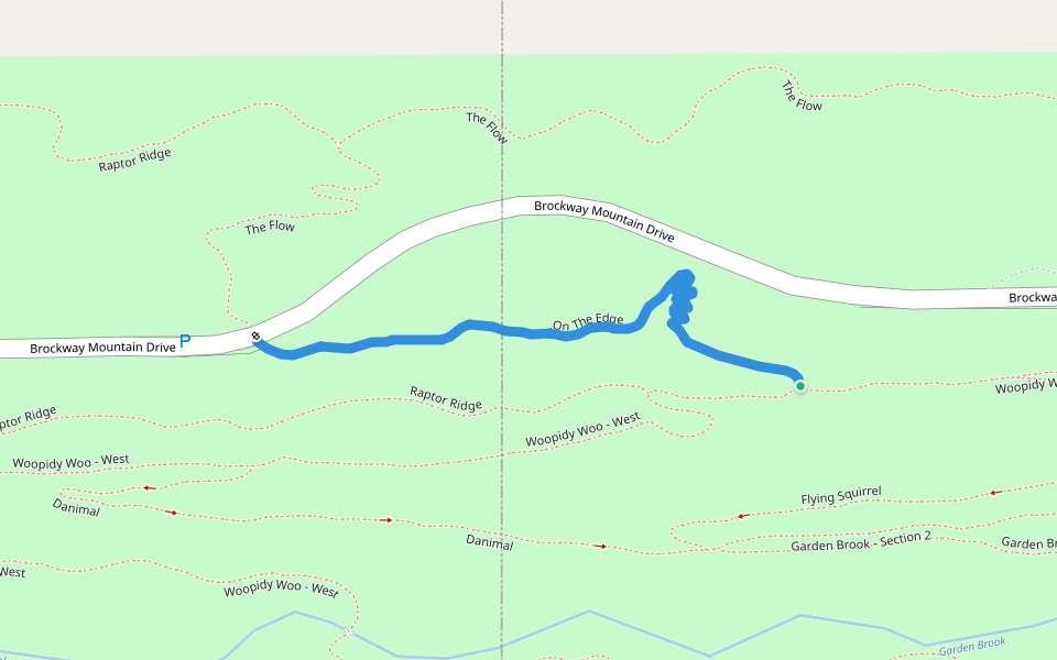 On The Edge walking route map in Mohawk