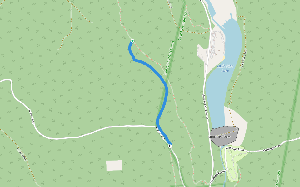 Spike Buck Trail walking route map in Waterville