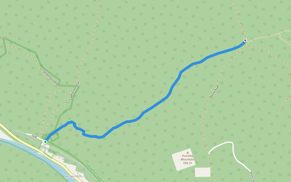 Torbert Trail walking route map in Jersey Mills
