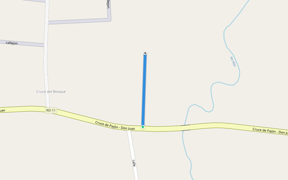 calle walking route map in Cruce del Bosque