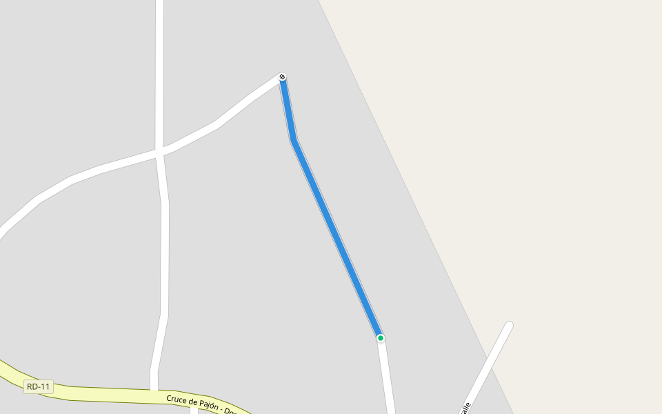 Pozo salado walking route map in Don Juan