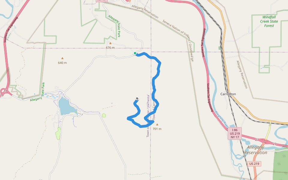 Ridge Run Trail Limestone, New York Pacer