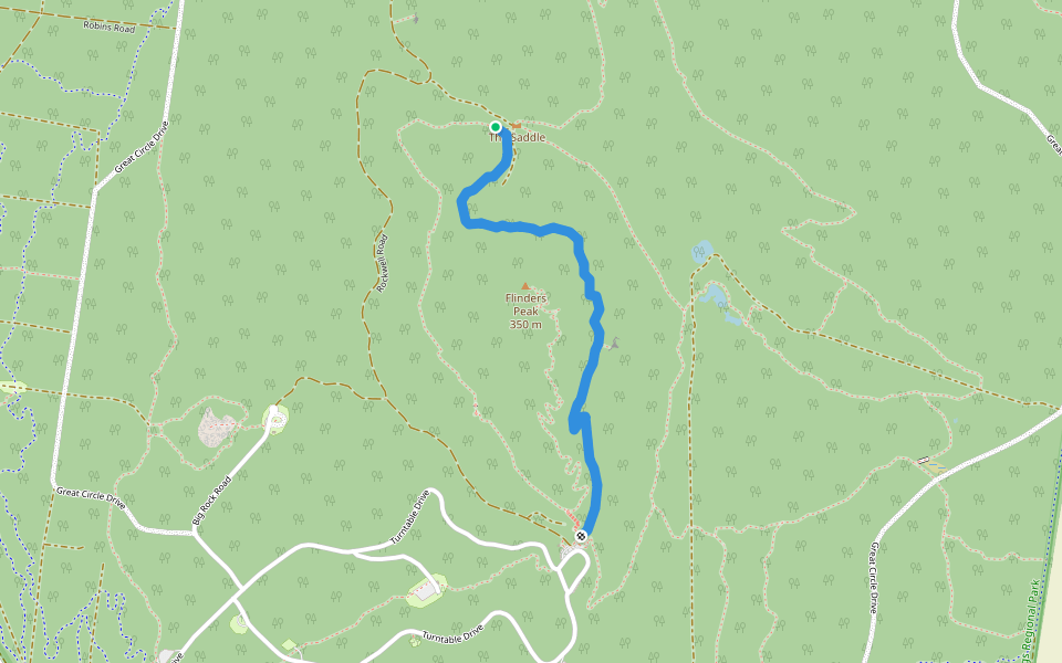 East Track walking route map in Little River
