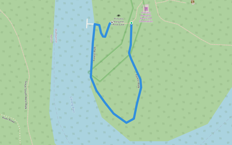 Forest Walk walking route map in Mumbannar