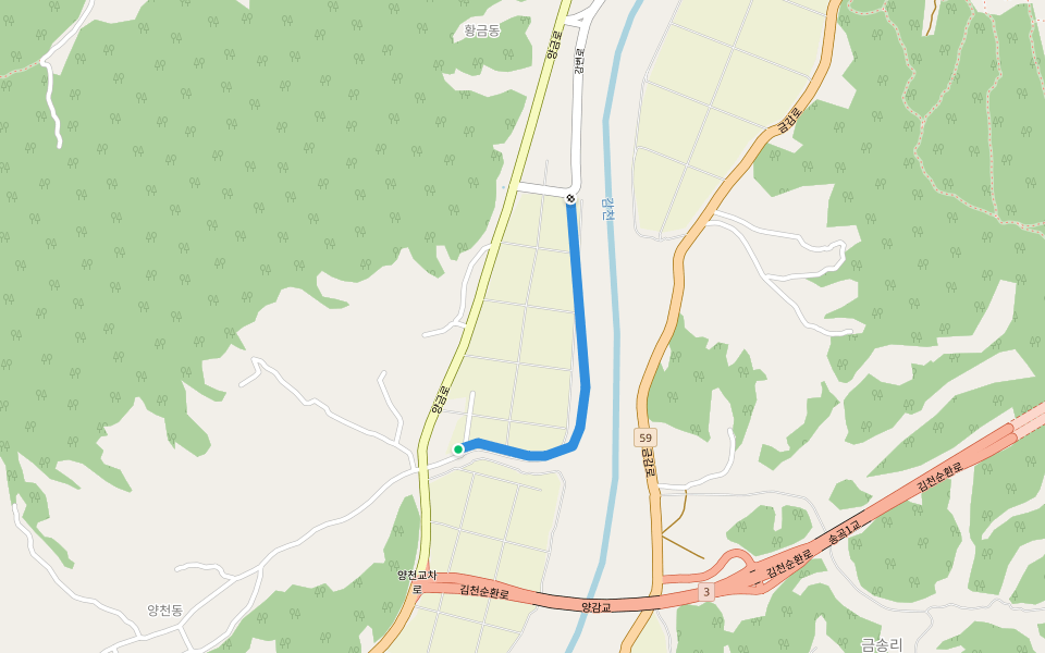새터길 walking route map in Gimcheon
