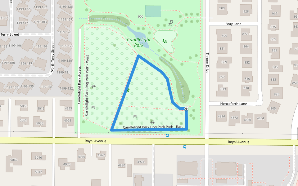 Candlelight Park Dog Park Path East Walking and Running Eugene