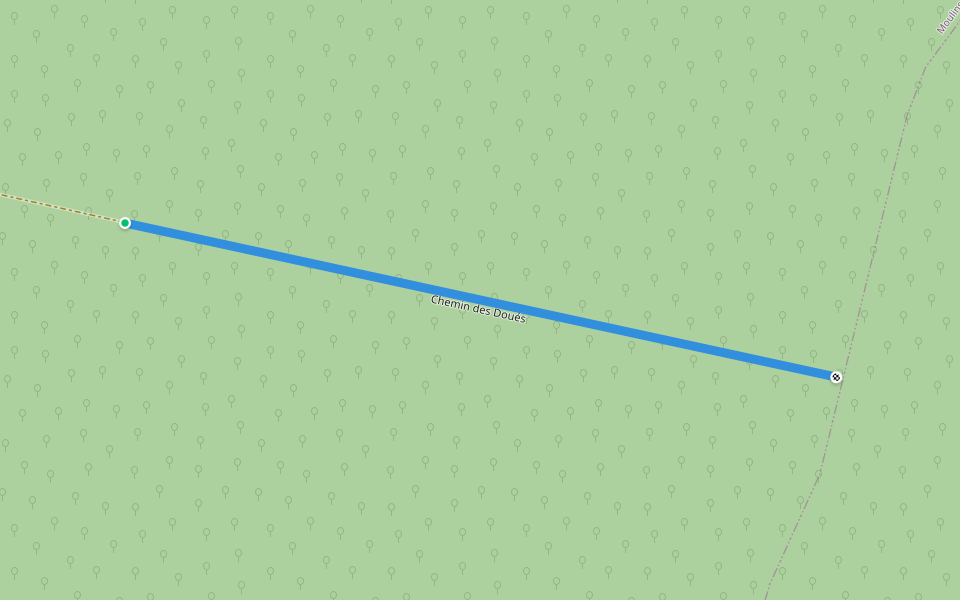 Chemin des Doués walking route map in Argenteuil-sur-Armançon