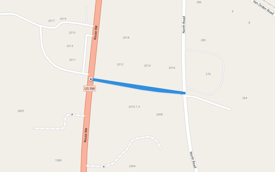 Sono-Tek Way walking route map in Milton