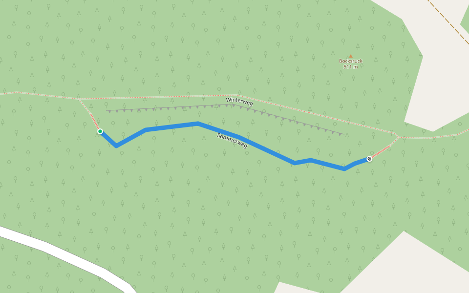 Sommerweg walking route map in Kasendorf