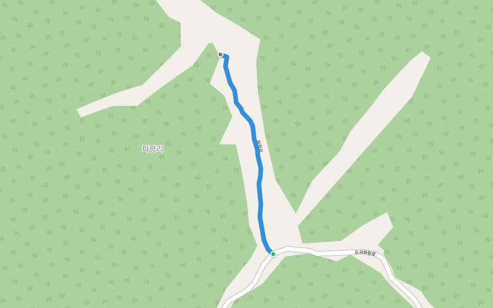 파랑길 walking route map in Danyang-gun