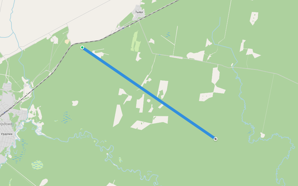 кв walking route map in Tyva