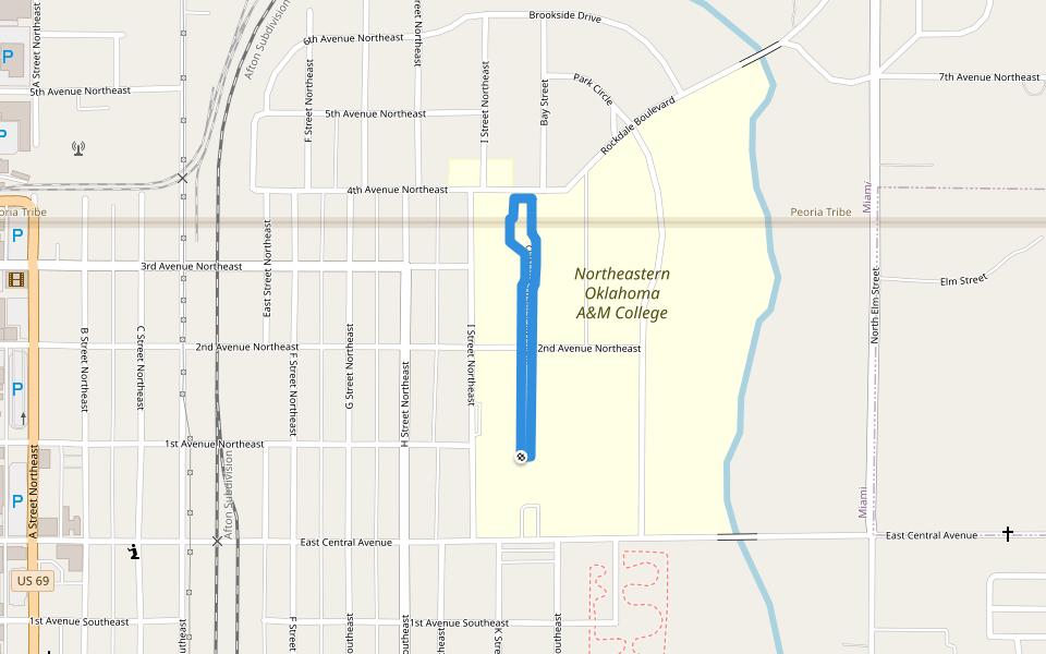 Main Norsemen Path NEO walking route map in Miami