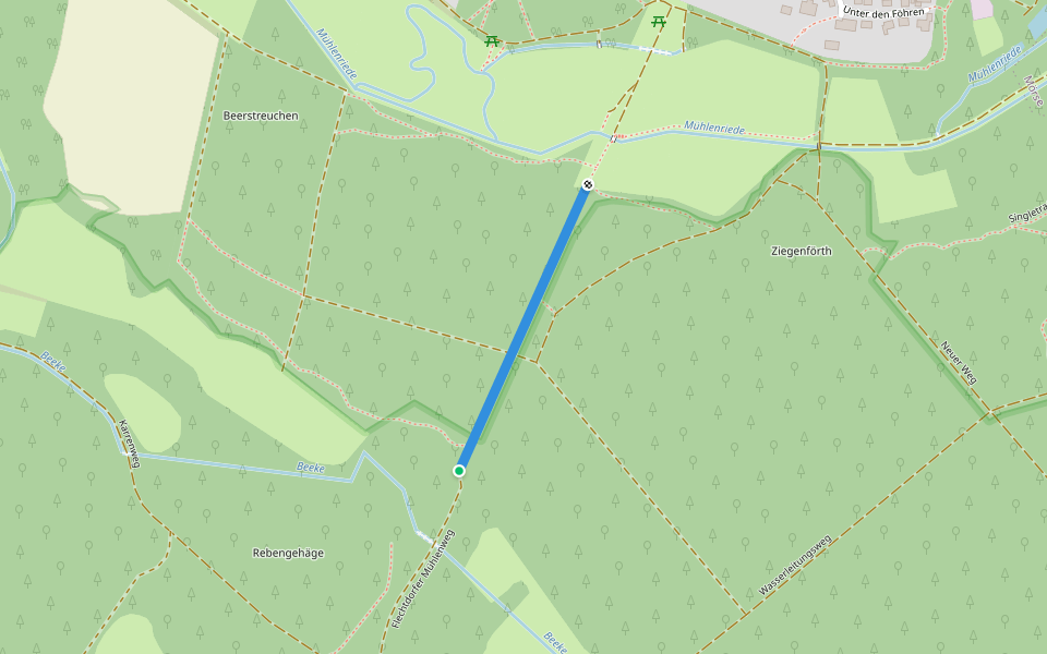 Schuntertalbahn walking route map in Wolfsburg