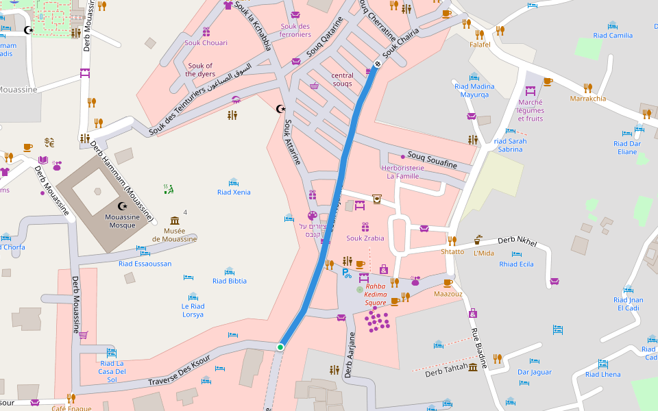 Souk Nejarine walking map