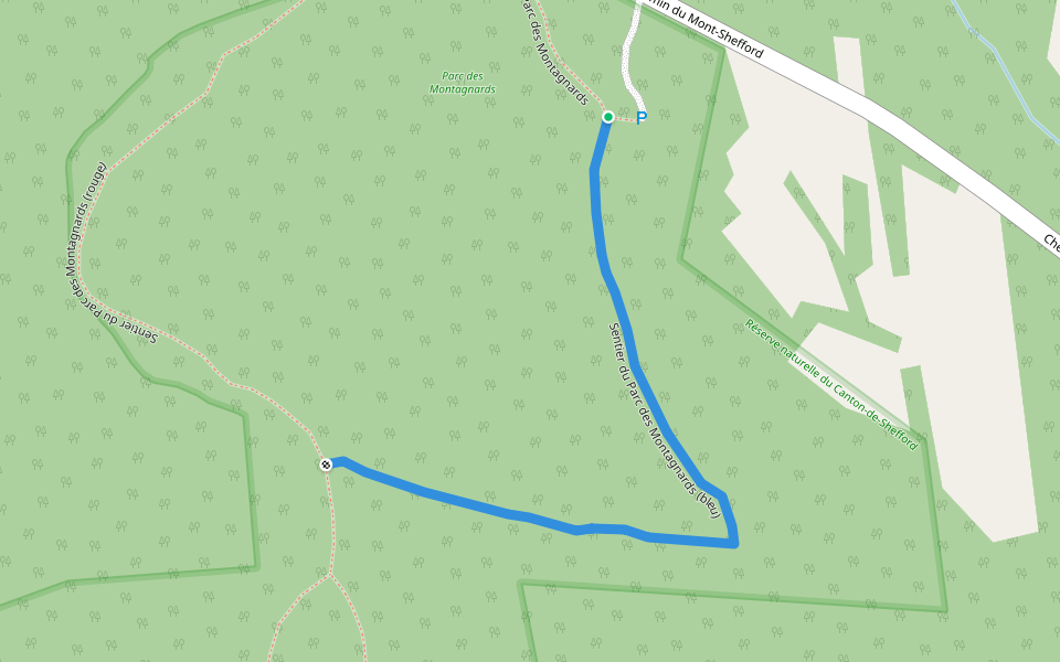 Sentier du Parc des Montagnards (bleu)