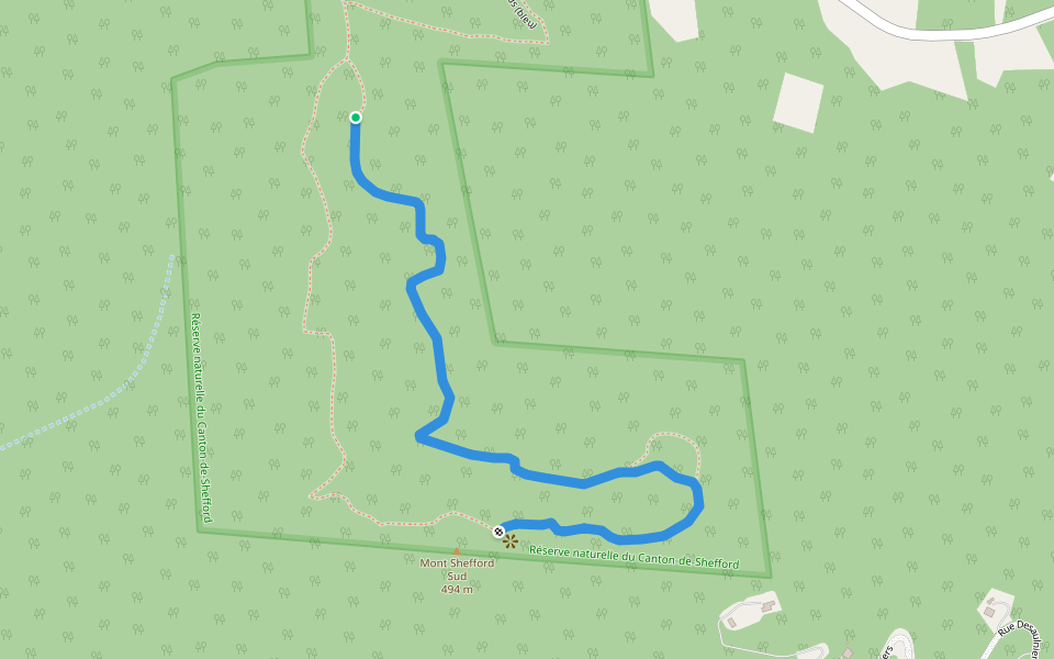 Sentier du Parc des Montagnards (jaune)