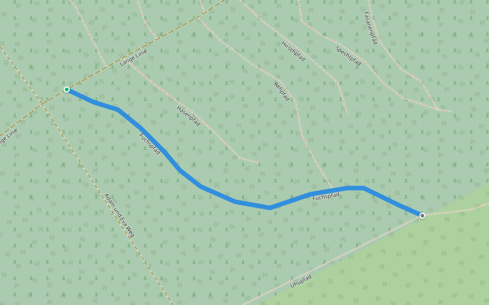 Fuchspfad walking route map in Pappenheim